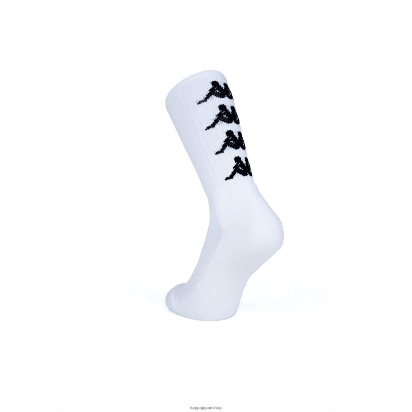 Kappa ユニセックス 本物のアマル 1 パックソックス 白黒 480LJ354