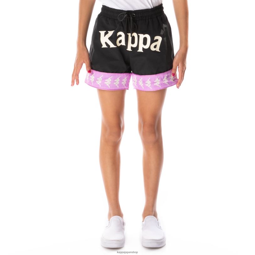 Kappa 子供たち キッズ 222 バンダ カラバッシュ 3 ショーツ 黒煙バイオレット 480LJ804