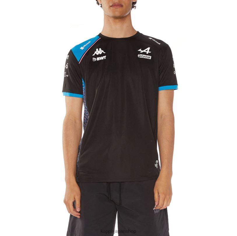 Kappa 男性 アボリムアルペンF1ジャージ ブラックブルー 480LJ210