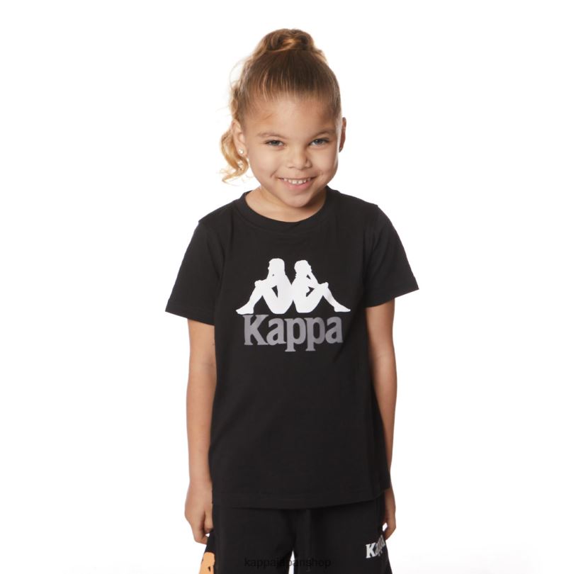 Kappa 子供たち キッズオーセンティックエステッシTシャツ ブラックジェット 480LJ643