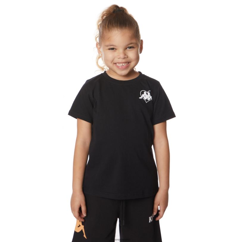 Kappa 子供たち キッズオーセンティックbytom Tシャツ ブラックジェット 480LJ642