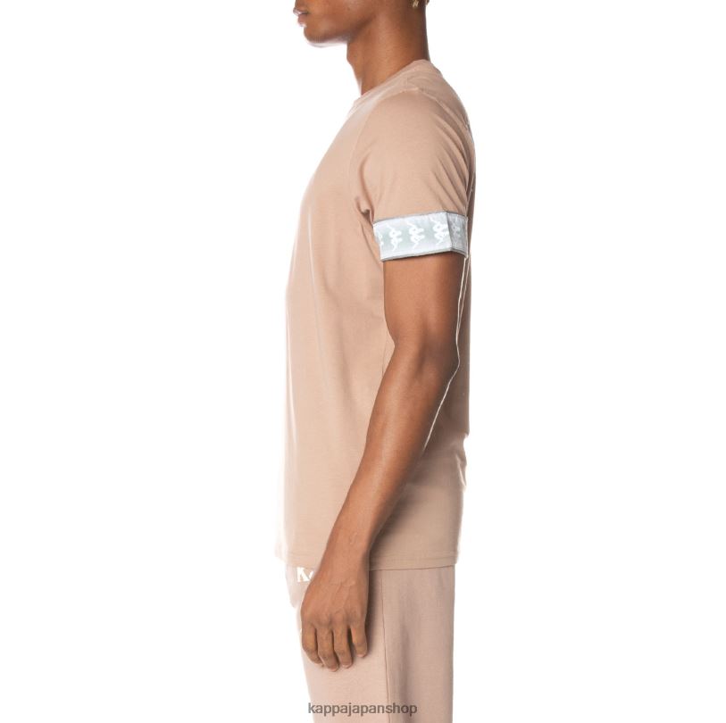 Kappa 男性 222 バンダ トービー Tシャツ ベージュ 480LJ154