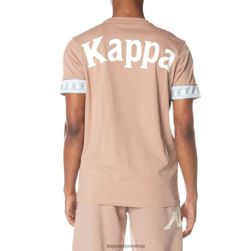 Kappa 男性 222 バンダ トービー Tシャツ ベージュ 480LJ154