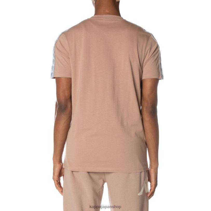Kappa 男性 222バンダダブストTシャツ ベージュ 480LJ155