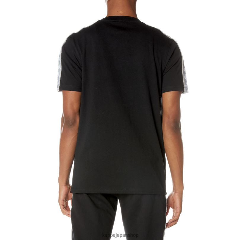 Kappa 男性 222バンダダブストTシャツ 漆黒 480LJ158