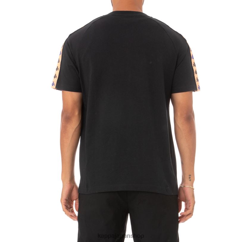 Kappa 男性 222バンダデトTシャツ 黒 480LJ183
