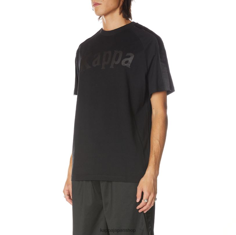 Kappa 男性 222 バンダバリマ Tシャツ ブラックジェット 480LJ184