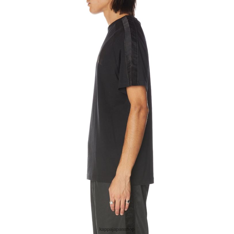 Kappa 男性 222 バンダバリマ Tシャツ ブラックジェット 480LJ184