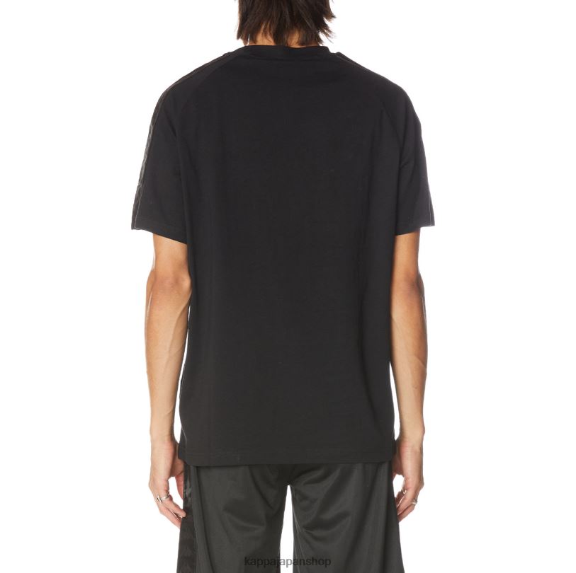 Kappa 男性 222 バンダバリマ Tシャツ ブラックジェット 480LJ184