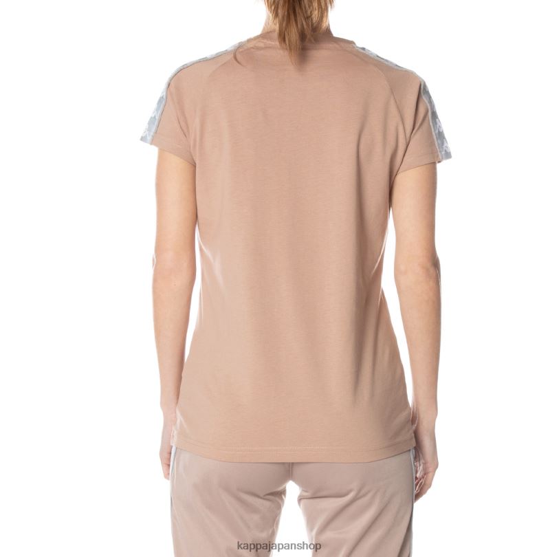 Kappa 女性 222 バンダガパン Tシャツ ベージュ 480LJ381