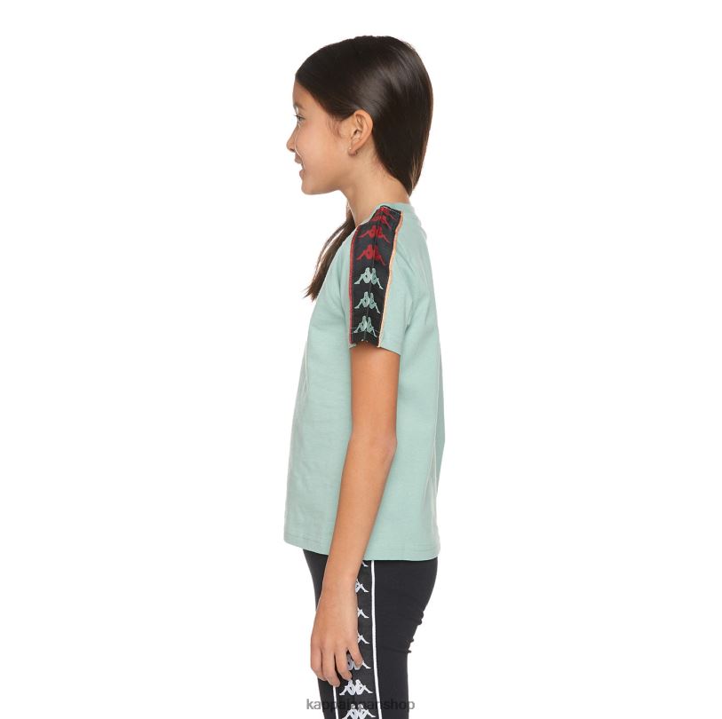 Kappa 子供たち キッズ 222 バンダ マース Tシャツ セージオレンジ 480LJ659