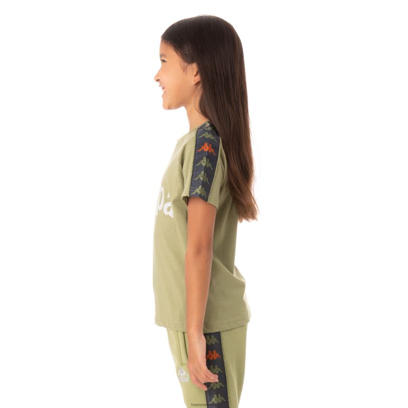 Kappa 子供たち キッズ222バンダデトTシャツ グリーンサルビア 480LJ777