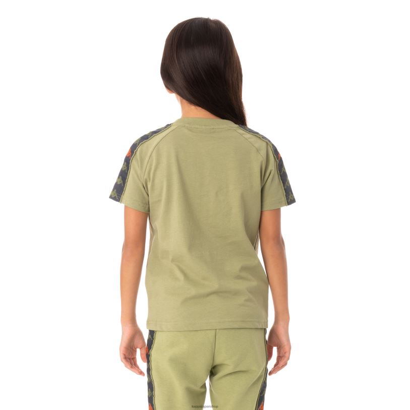 Kappa 子供たち キッズ222バンダデトTシャツ グリーンサルビア 480LJ777