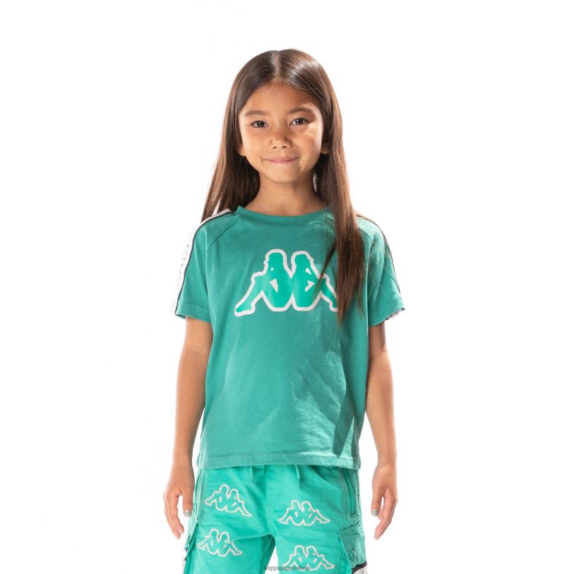Kappa 子供たち キッズロゴテープ アヴィレック 2 Tシャツ ティール 480LJ682