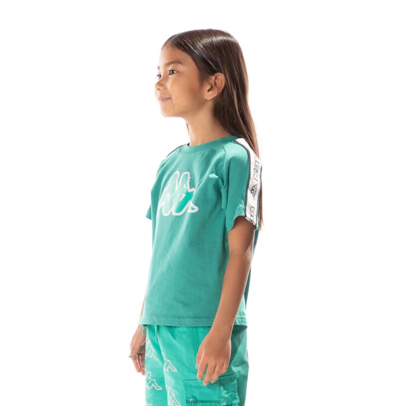 Kappa 子供たち キッズロゴテープ アヴィレック 2 Tシャツ ティール 480LJ682