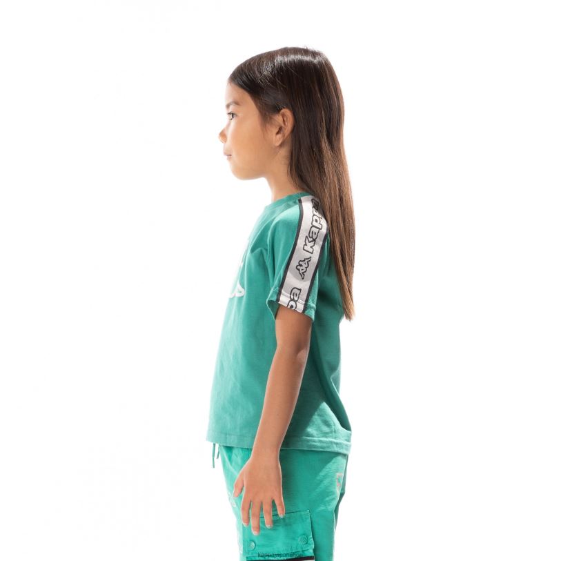 Kappa 子供たち キッズロゴテープ アヴィレック 2 Tシャツ ティール 480LJ682