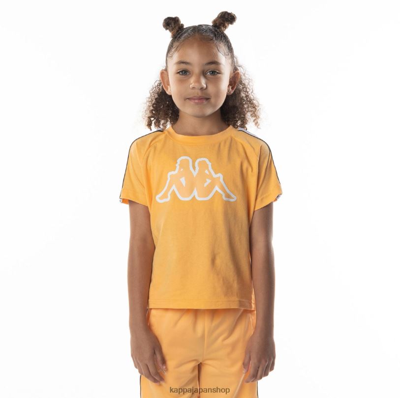 Kappa 子供たち キッズロゴテープ アヴィレック 2 Tシャツ ライトオレンジ 480LJ684