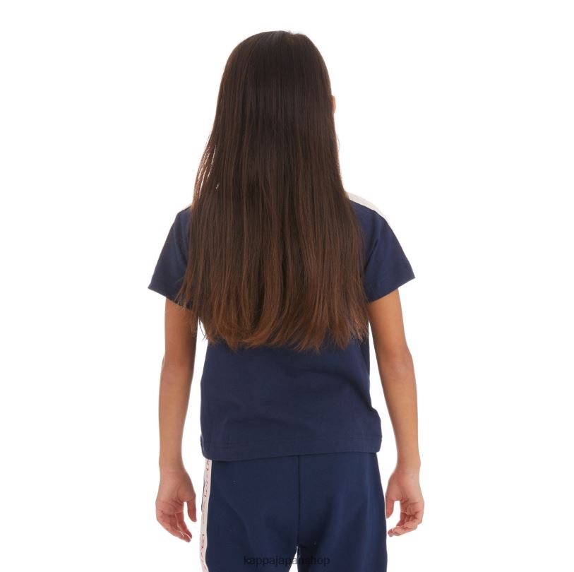 Kappa 子供たち キッズロゴテープ アヴィレック 2 Tシャツ 海軍 480LJ752