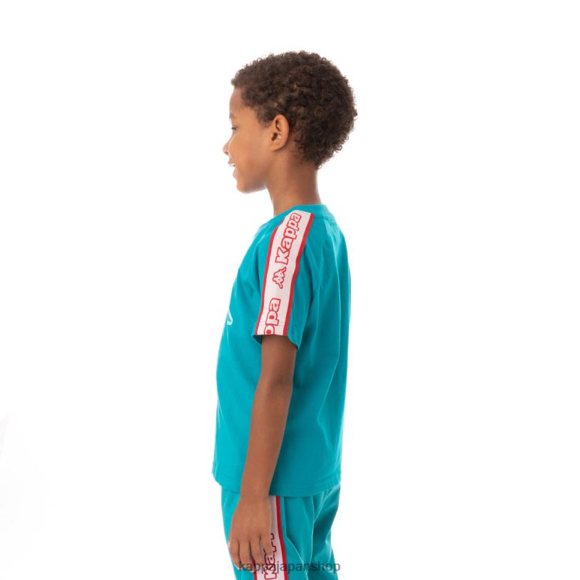 Kappa 子供たち キッズロゴテープ アヴィレック 2 Tシャツ 孔雀 480LJ769