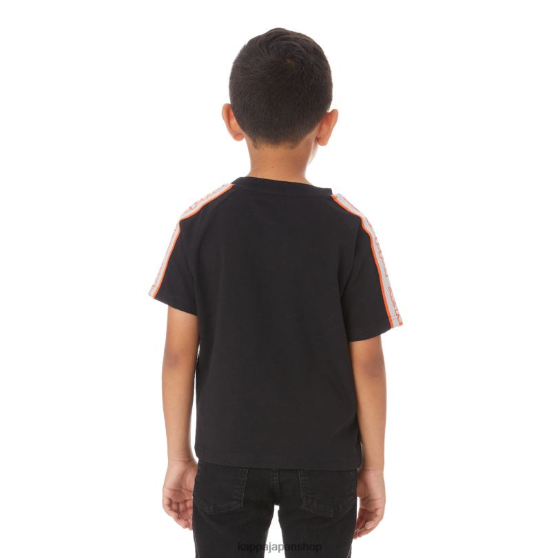 Kappa 子供たち キッズロゴテープ アヴィレック 2 Tシャツ 黒 480LJ771