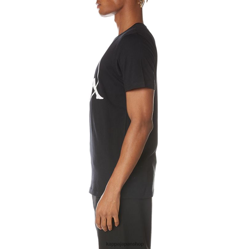 Kappa 男性 本物のジエロナTシャツ ブラックジェット 480LJ104
