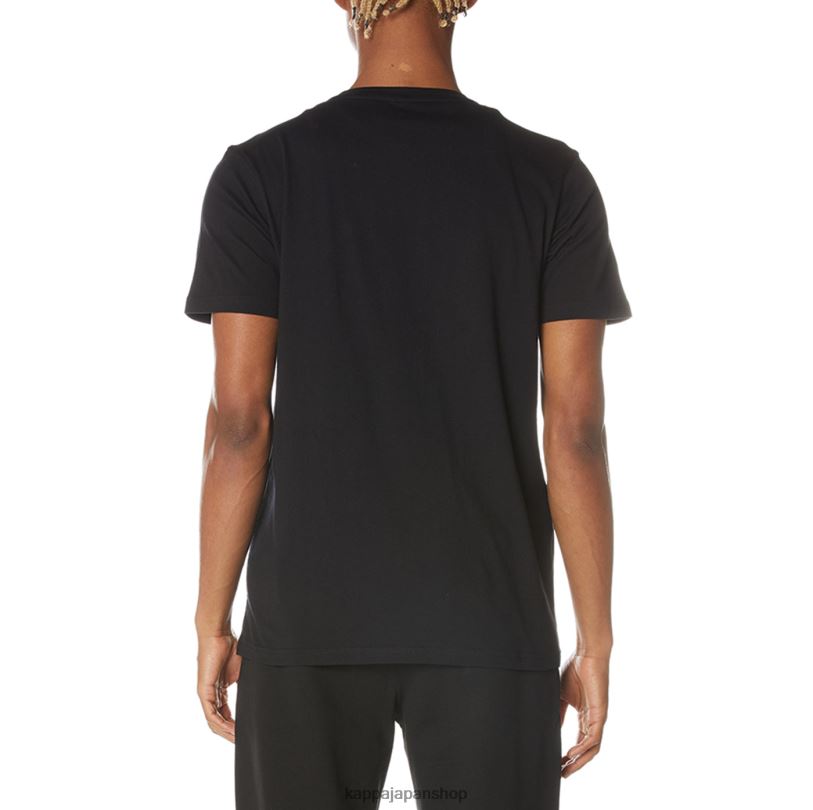 Kappa 男性 本物のジエロナTシャツ ブラックジェット 480LJ104
