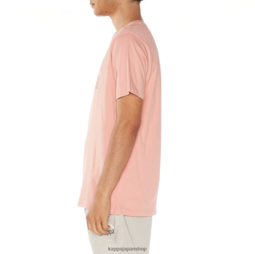 Kappa 男性 本物のエステッシ Tシャツ ピンク 480LJ105