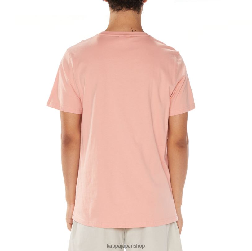 Kappa 男性 本物のエステッシ Tシャツ ピンク 480LJ105