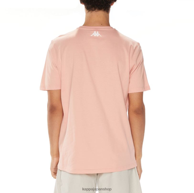 Kappa 男性 クイン Tシャツ ピンク 480LJ107