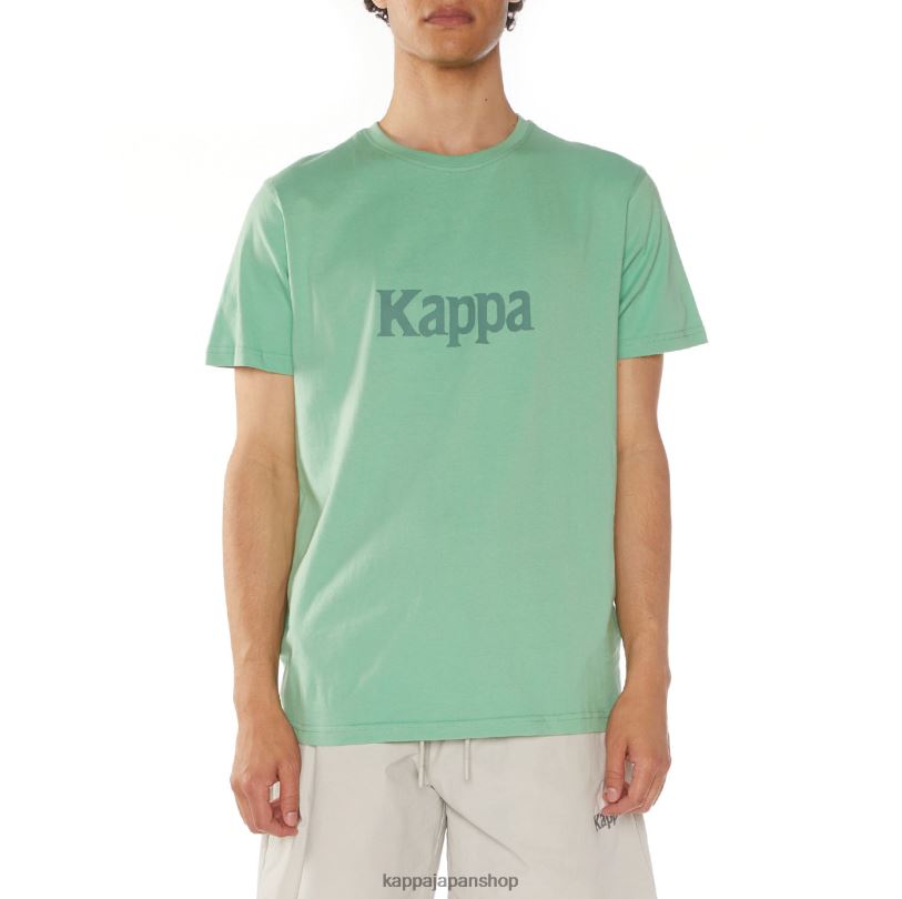 Kappa 男性 本物のルニスTシャツ 緑 480LJ108