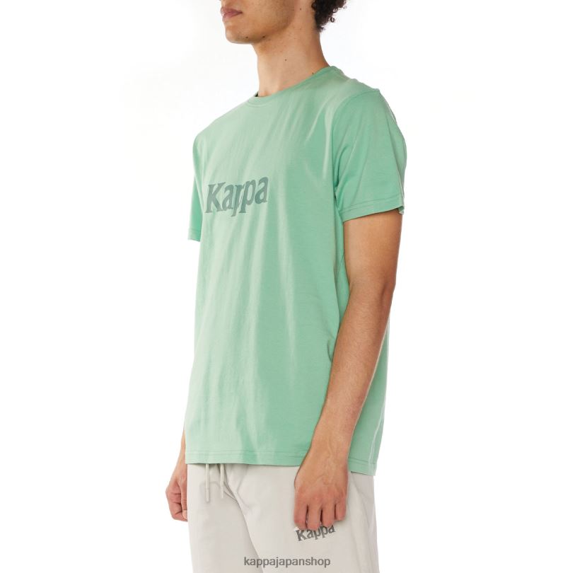 Kappa 男性 本物のルニスTシャツ 緑 480LJ108