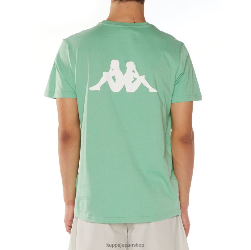 Kappa 男性 本物のルニスTシャツ 緑 480LJ108