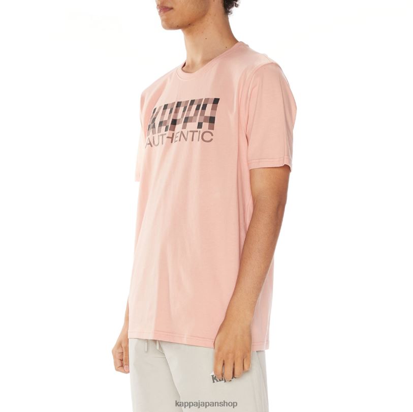 Kappa 男性 オーセンティックなリバーTシャツ ピンク 480LJ109
