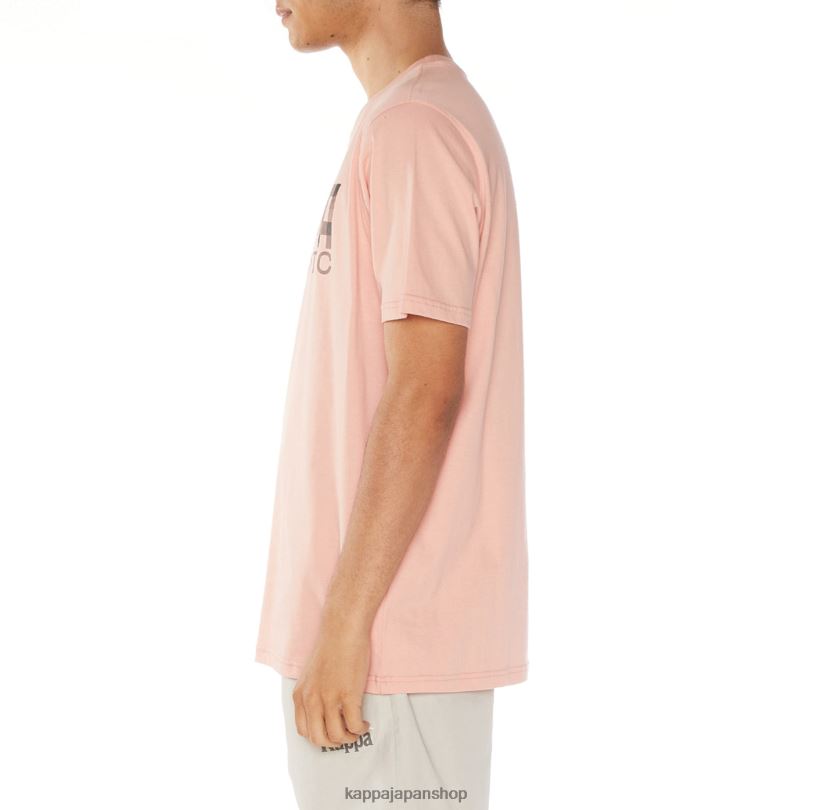 Kappa 男性 オーセンティックなリバーTシャツ ピンク 480LJ109