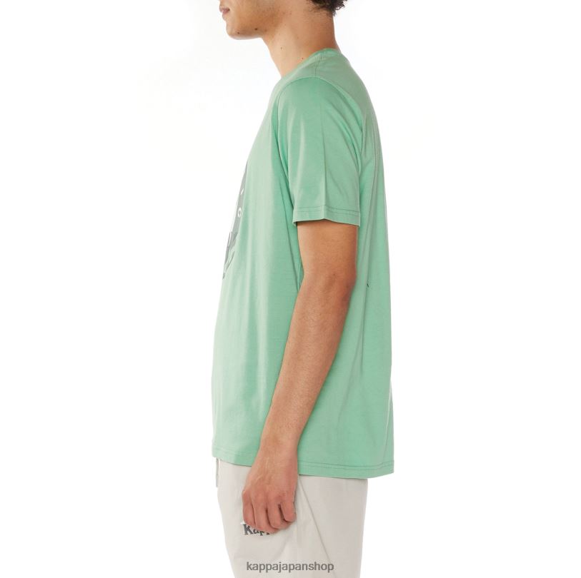 Kappa 男性 アイラ Tシャツ 緑 480LJ110