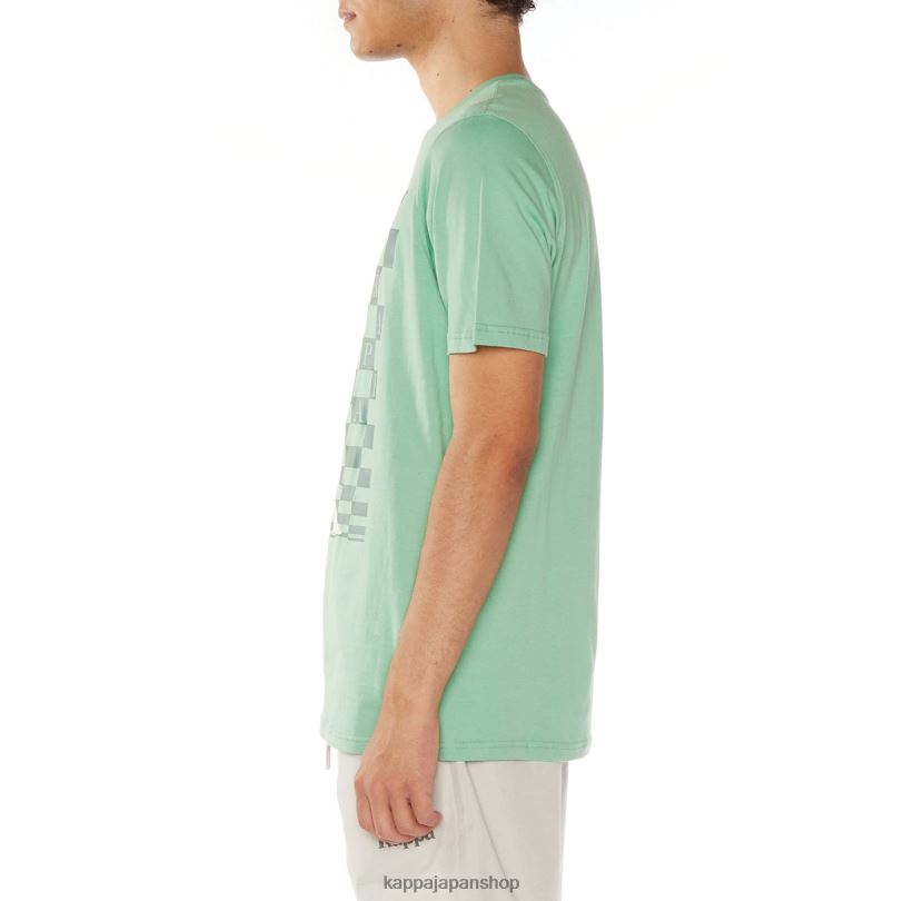 Kappa 男性 フィンTシャツ 緑 480LJ112