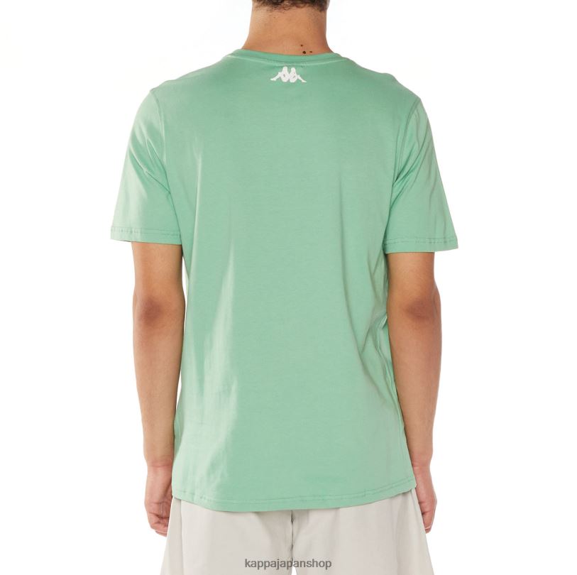 Kappa 男性 フィンTシャツ 緑 480LJ112