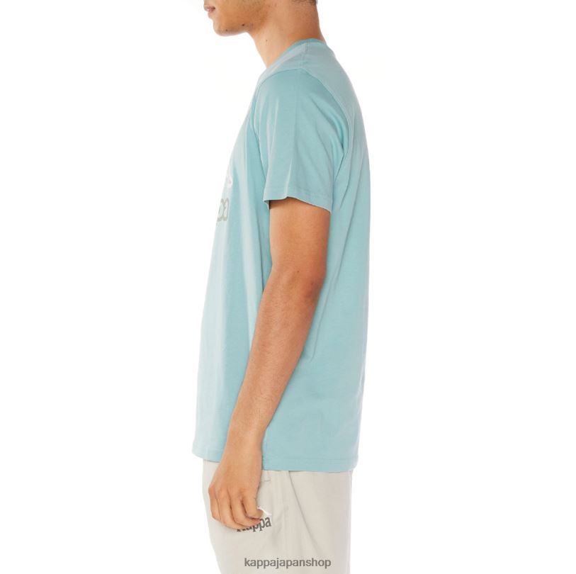 Kappa 男性 オステッソ ロゴ Tシャツ セージ 480LJ116