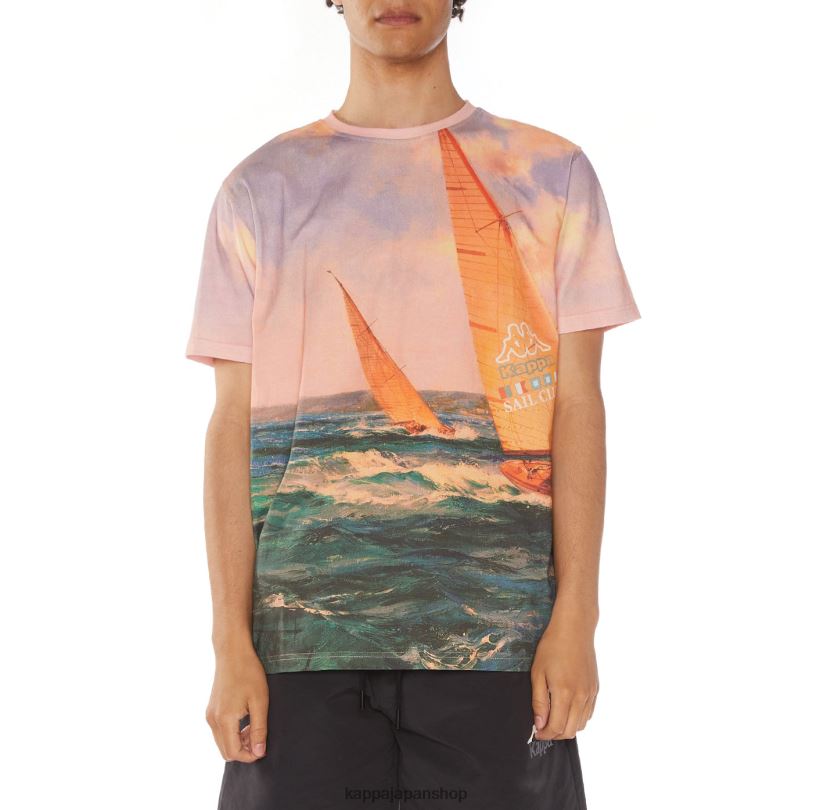 Kappa 男性 カーター Tシャツ ベージュ 480LJ117