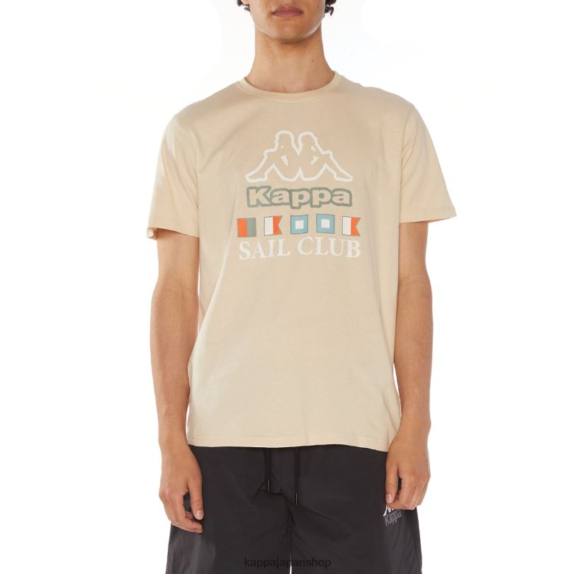 Kappa 男性 テミTシャツ ベージュ 480LJ120