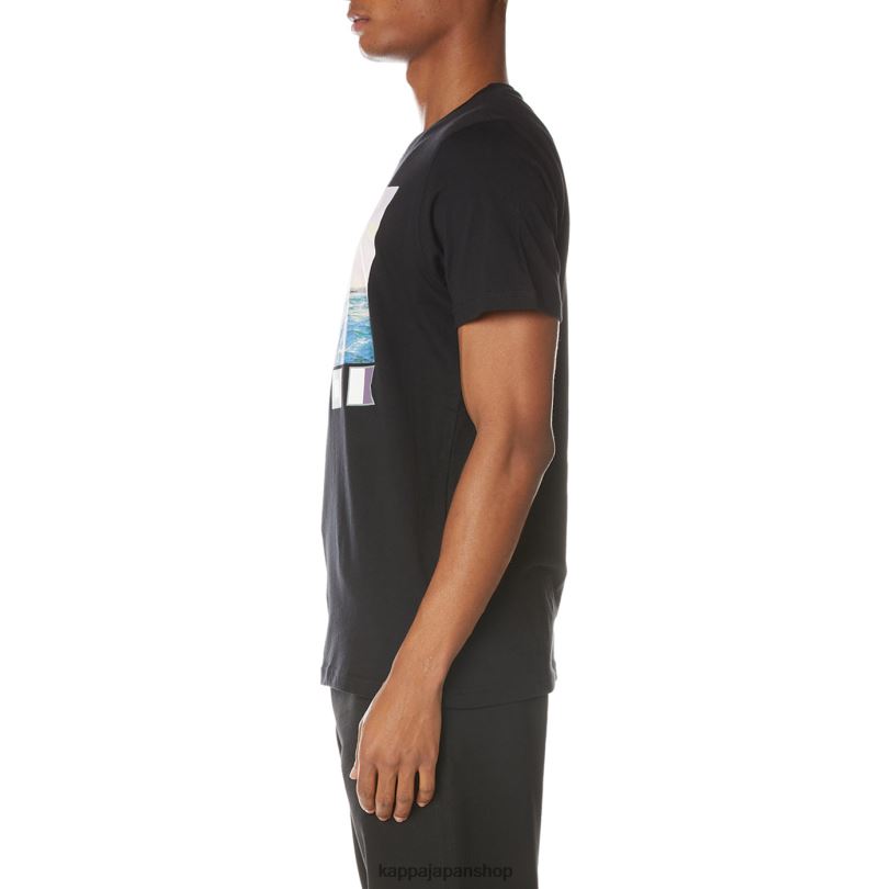 Kappa 男性 セージTシャツ ブラックジェット 480LJ121