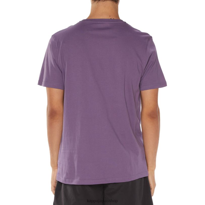 Kappa 男性 オステッソ ロゴ Tシャツ バイオレット 480LJ122