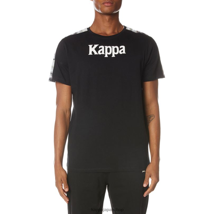 Kappa 男性 本物のアルテミスTシャツ ブラックジェット 480LJ125