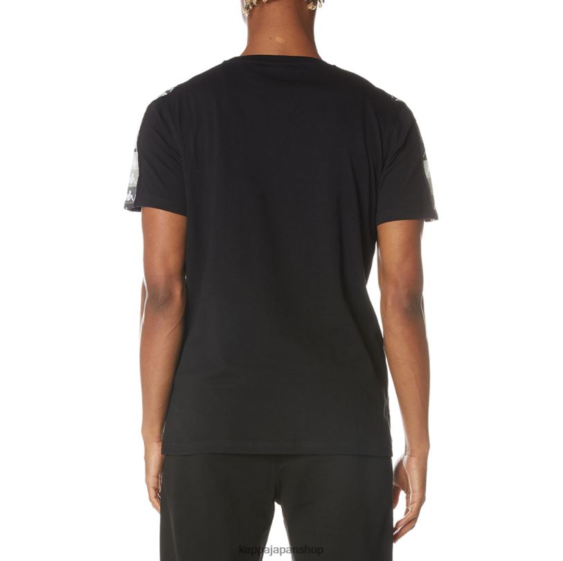 Kappa 男性 本物のアルテミスTシャツ ブラックジェット 480LJ125