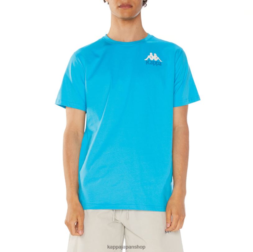 Kappa 男性 本物のエイブルズTシャツ ターコイズ 480LJ130