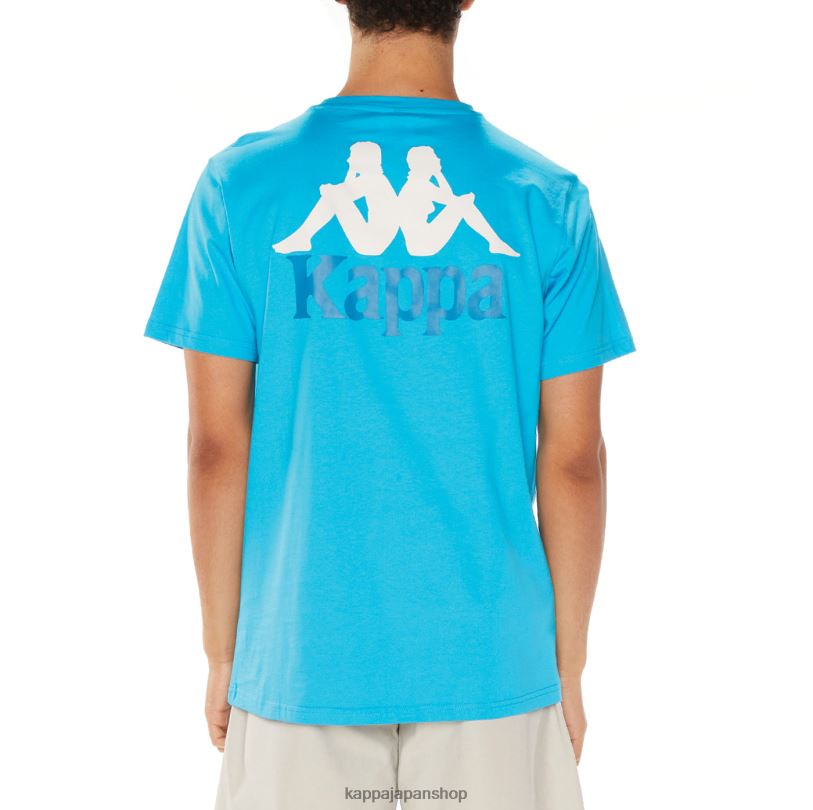 Kappa 男性 本物のエイブルズTシャツ ターコイズ 480LJ130