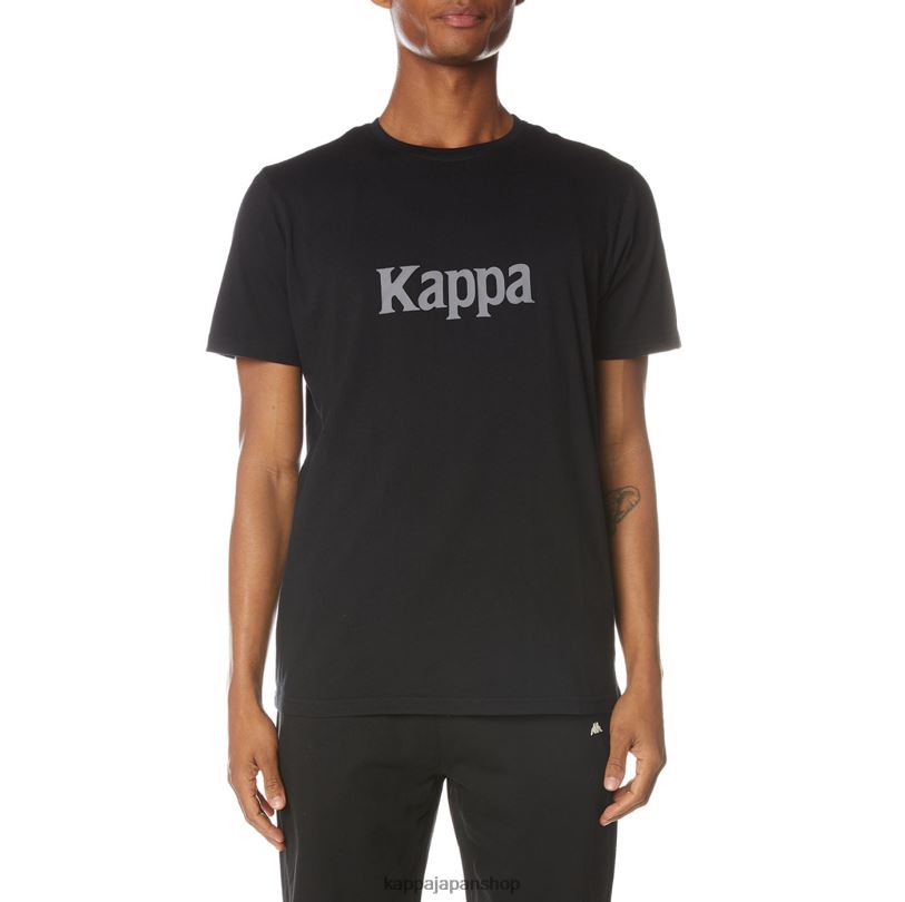 Kappa 男性 本物のルニスTシャツ ブラックジェット 480LJ132