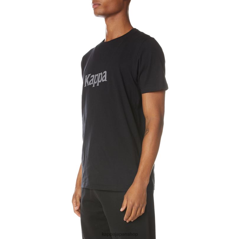 Kappa 男性 本物のルニスTシャツ ブラックジェット 480LJ132