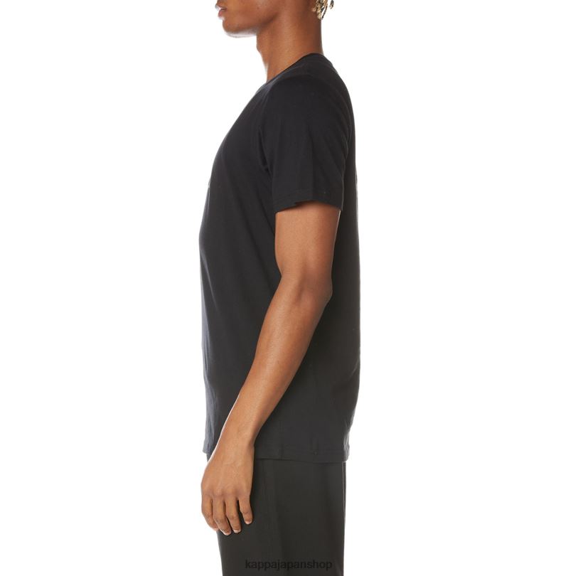 Kappa 男性 本物のルニスTシャツ ブラックジェット 480LJ132
