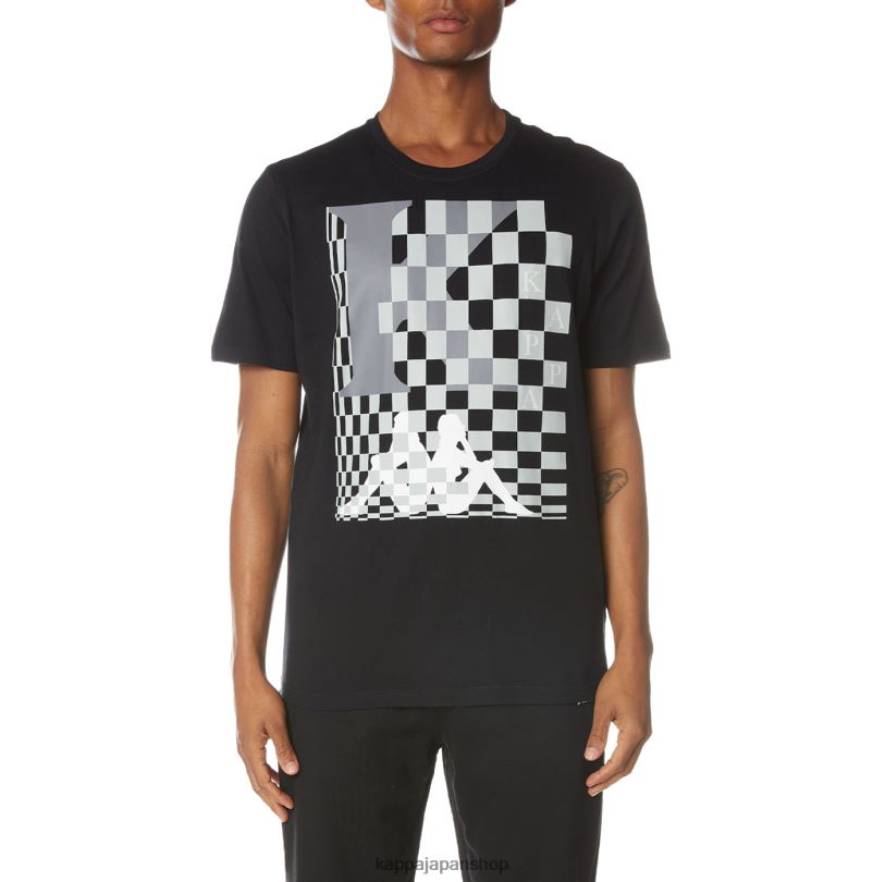 Kappa 男性 フィンTシャツ ブラックジェット 480LJ135